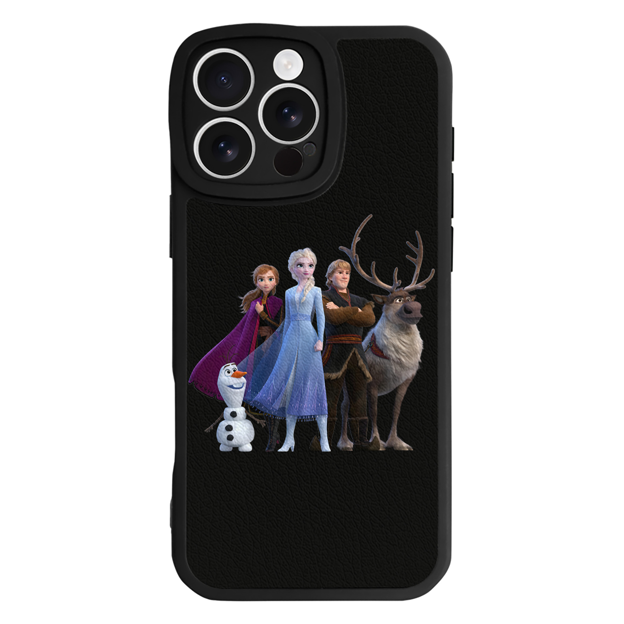 （画像用） アナと雪の女王 アンナ エルサ Frozen Anna Elsa 【iPhone 16シリーズ対応】シリコンスマホケース（レザー調） 材質：シリコン